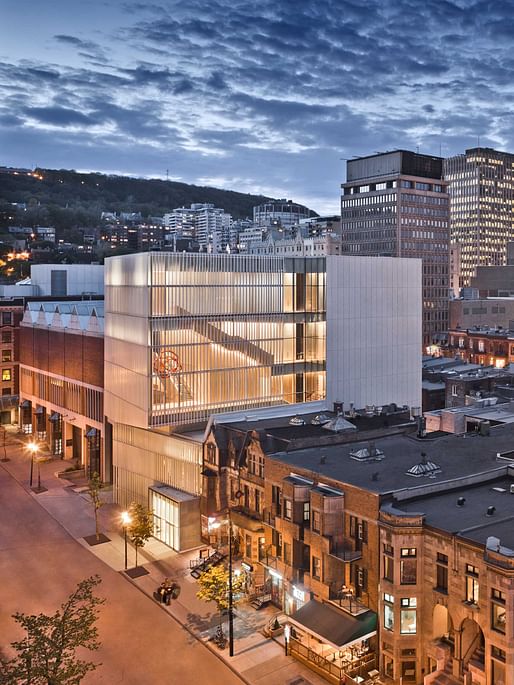 Michal and Renata Hornstein Pavilion for Peace by Atelier TAG and Jodoin Lamarre Pratte in consortium. Image: Marc Cramer.