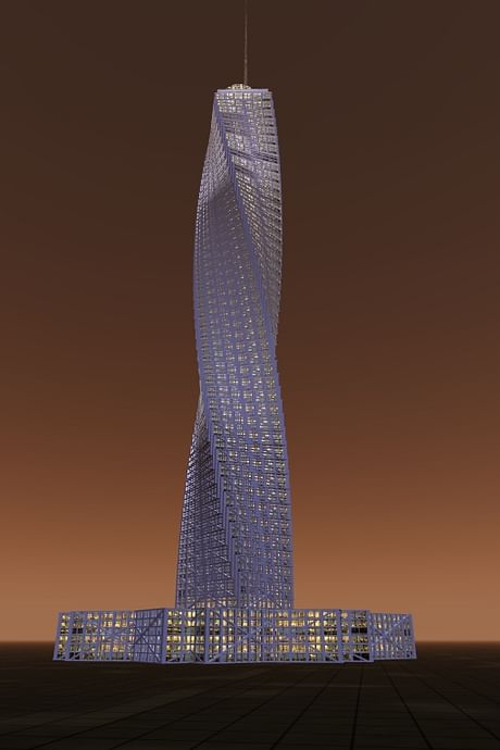 3D design Complex for office block in Dubai 