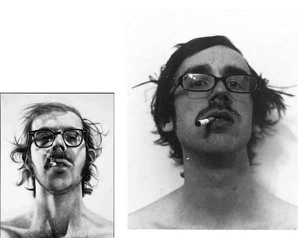 Chuck Close portrait, Brandon Peterson