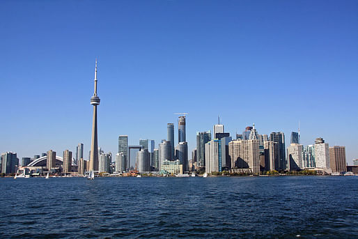 The view of the Toronto Skyline also includes acres upon acres of potential farmland. (Image via Wikipedia)