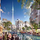 Rendering of the Calatrava-designed Observation Tower at the Dubai Creek Harbor development. (Credit: Emaar Properties)