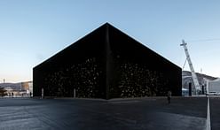 Darkest building on Earth: Asif Khan's Vantablack-coated pavilion opens for Winter Olympics