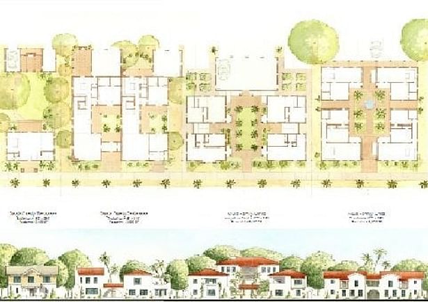 Various building types appropriate in General Urban transect zone