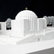 Model of St. Nicholas Greek Orthodox Church, 2013. New Model in progress (scale 1:20). Wood, Plexiglas, Polystyrene, metal, cm 210.5 x 130.5 x 135. Photo of an existent model (scale 1:100). Property of Studio Calatrava © Santiago Calatrava