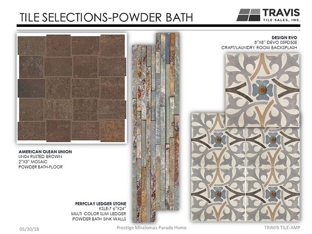 Tile Selections powder Bath