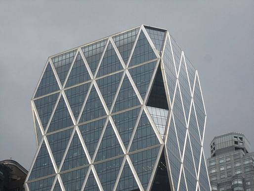 The Foster + Partners-designed Hearst Tower in Manhattan was the first LEED Gold-certified skyscraper. Image courtesy of Wikimedia user Billy Hathorn.