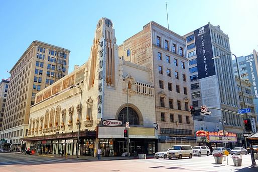 Downtown Los Angeles' Tower Theatre, image via brighamyen.com