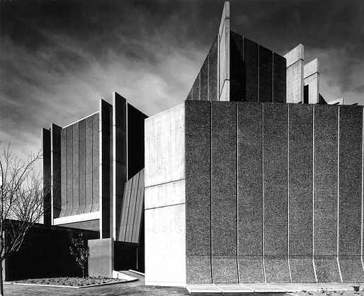 Warren & Mahoney: Christchurch Town Hall, Christchurch, New Zealand, 1972. Photo: Warren & Mahoney, c. 1972.