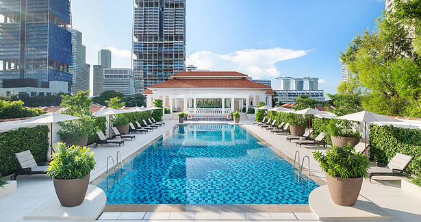 Swimming pool, Photo by Raffles Hotel
