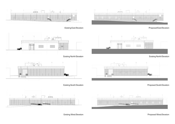 Existing and Proposed Elevations