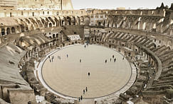 Take a look at the newly unveiled high-tech floor for the Colosseum arena in Rome