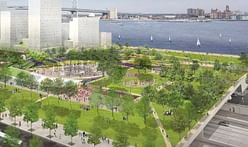 Where does Philadelphia's I-95 cap park stand?