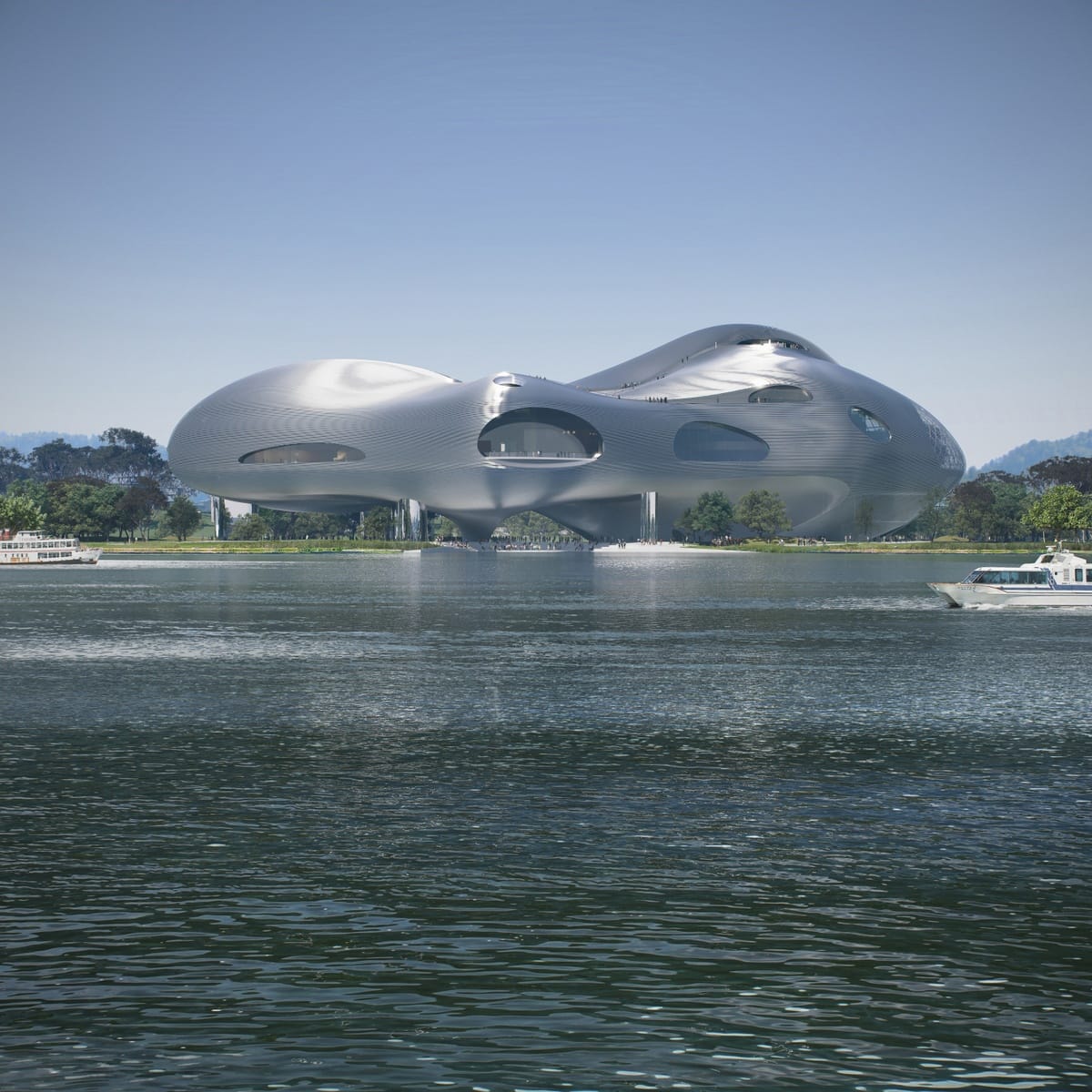OPEN Unveils Design for Yichang Grand Theater, A Partially Floating ...