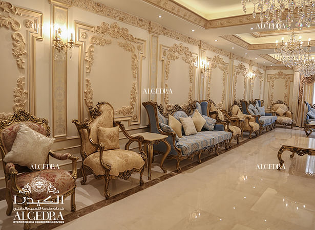 Luxury classic style majlis interior design