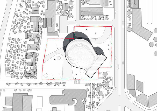 Site plan (Image: Paolo Venturella, Angelo Balducci, Luca Ponsi, Paolo Gaeta)