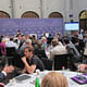 Participants from 21 cities prodded each other with questions about their proposals and received coaching from consultants at Bloomberg Philanthropies’ ideas camp. (Neal Peirce/ Citiscope)