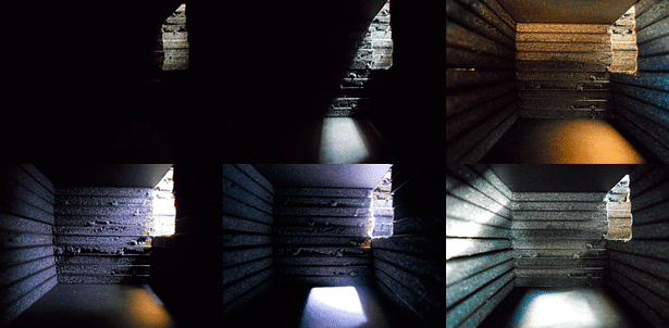 Light studies taken from a physical model