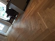 Solid Oak Herringbone Parquet Flooring - SMOKED OAK