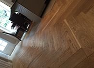 Solid Oak Herringbone Parquet Flooring - SMOKED OAK