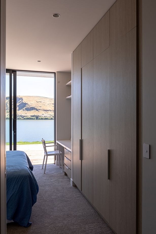 Lake Hayes Home, Queenstown, by Ben Hudson Architects - bedroom