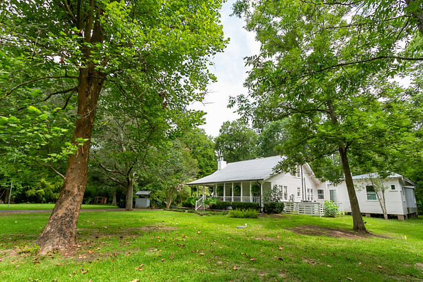 Existing house and main bedroom addition (right.)