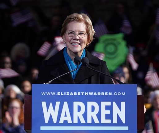 Democratic presidential candidate Elizabeth Warren, Image courtesy of Elizabeth Warren's Flickr.