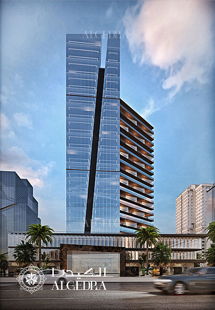 Architecture design of commercial tower