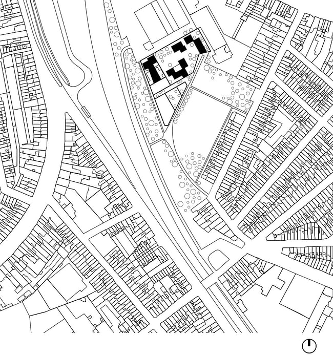 Bijgaardehof, site plan. Image courtesy of BOGDAN & VAN BROECK.