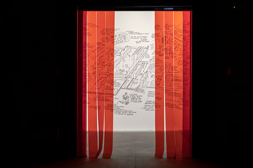 <em>Investigating Xinjiang’s Network of Detention Camps</em> by Killing Architects. Image by Marco Zorzanello/Courtesy of La Biennale di Venezia.