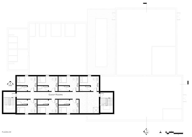Floor Plan: Floors 2-4