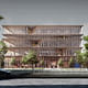 Spatial Practice's third-prize proposal for the new Library of Varna competition. Image courtesy of spatial practice.