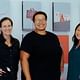 (L-R) Tulane faculty members Emilie Taylor Welty, Lisa Molix, and Tiffiny Lin pictured during the 'Public Space & Scrutiny: How Do We Remember?' exhibition during the Summer of 2022. Image courtesy of Tulane School of Architecture.