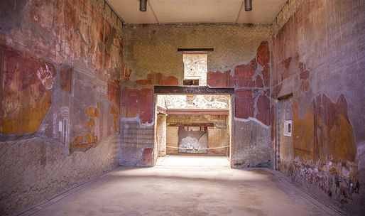 The House of the Beautiful Courtyard, Herculaneum, Italy. Image courtesy of Parco Archeologico di Ercolano and Expanded Interiors.