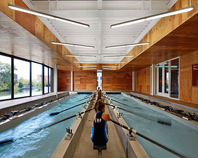WMS Boathouse at Clark Park; Chicago by Studio Gang Architects. Photo: Steve Hall, Hedrich Blessing.