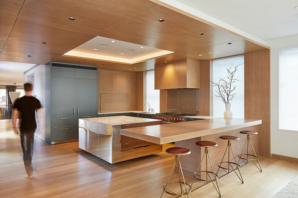 Custom millwork and Bulthaup kitchen