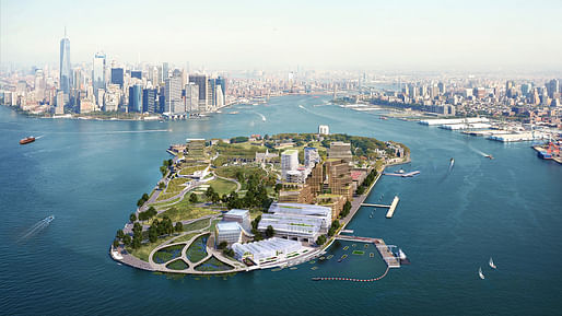 Bird's-eye view of the proposal. Image courtesy of WXY architecture + urban design/bloomimages.