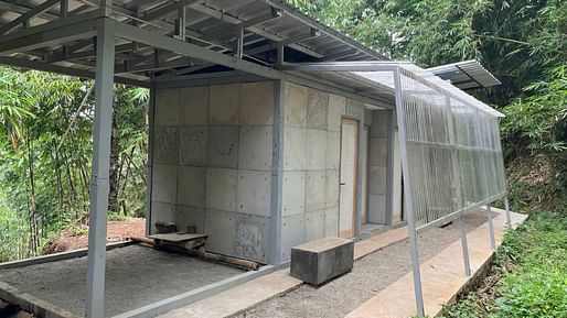 Prototype house using waste-enhanced concrete. Photo by Muhammad Arief Irfan