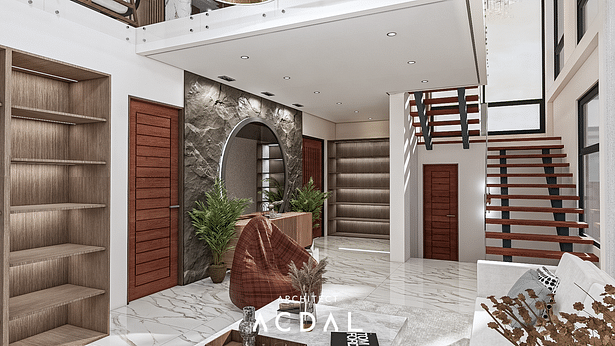 Interior: Foyer + Staircase