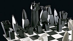 Frank Gehry's Tiffany Chess Set Is a Miniature Architectural Marvel