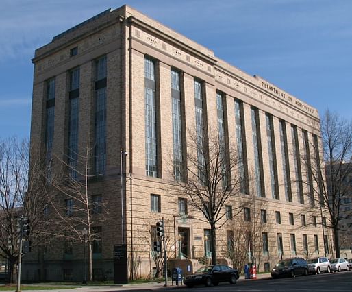 Shown: The US Department of Agriculture Cotton Annex Building in Washington, DC. Photo courtesy of Wikimedia user <a href="https://www.flickr.com/photos/mr_t_in_dc/2355822697"> Mr.TinDC</a>