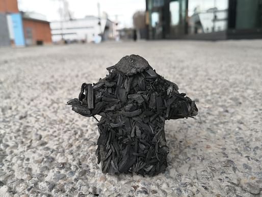 'Biochar is to be used in construction as insulation material and can remove CO2 from the atmosphere.' Image courtesy of Dr. Jannis Wernery/Empa.