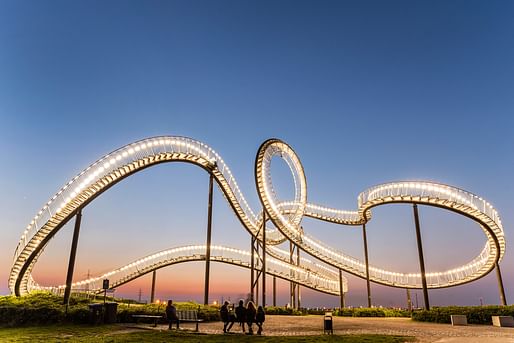 Sculptural walkway ”Tiger & Turtle—Magic Mountain” by artists Heike Mutter and Ulrich Genth. Photo by Martin Kirchner