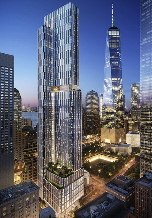 A rendering of current plans for 5 WTC. Image courtesy of DBOX and KPF.