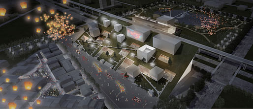 Winning design by Joe Shih. Architects + Riken Yamamoto and Field Shop for the Taoyuan Museum of Arts, Taiwan. Image: Taoyuan office of Public Construction. 