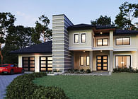 Contemporary 3,000 SF two story