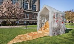 Rensselaer Students Develop a Disaster Architecture from Water Bottles and Shipping Materials