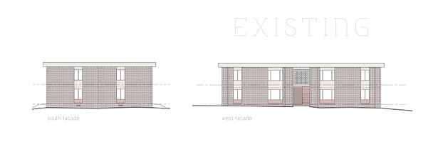Existing South & West Elevations