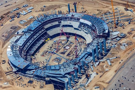 Los Angeles Rams Stadium Progress Image © Hiro Ueno