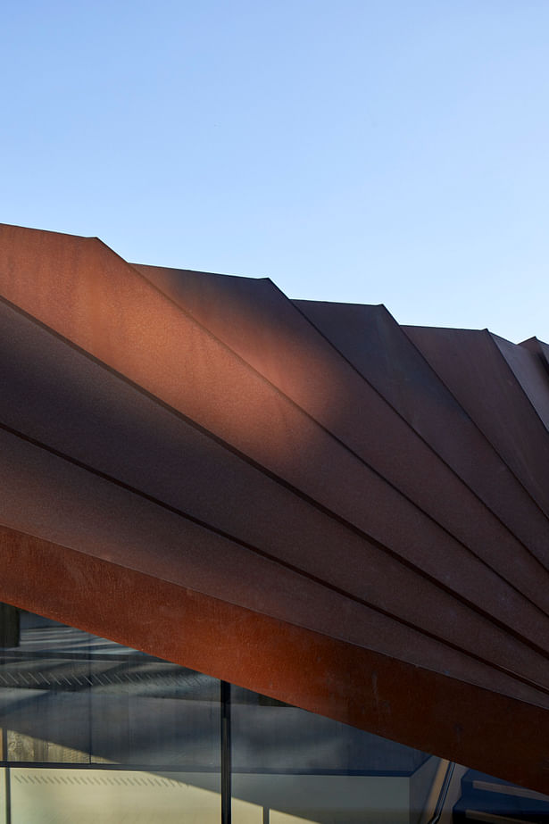 Corten panels will oxidise over time