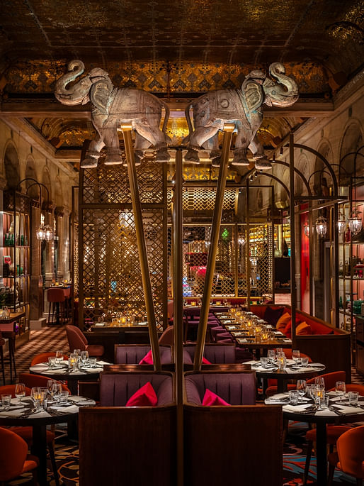 Bar and Restaurant Lighting Design Winner Masala Zone by Nick Hoggett of dpa Lighting Consultants. Image: MW Eat/Masala Zone Piccadilly Circus